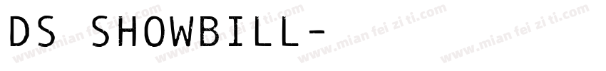 DS ShowBill字体转换